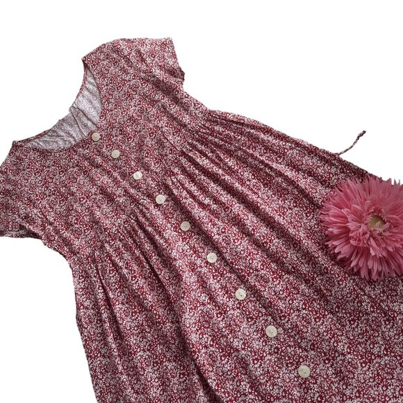 Sycamore Short Sleeve Floral Babydoll Midi Dress - Picture 11 of 14